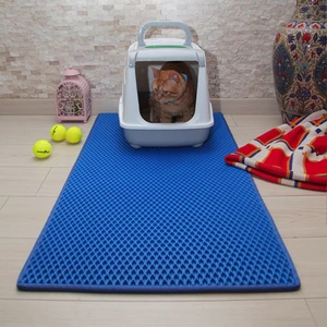 Paspas Car 60X110 cm Kedi Tuvalet Önü Paspası Mavi
