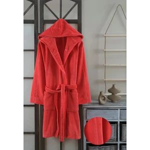 Kadife Kapşonlu Bedenli Bornoz