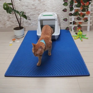 Paspas Car 80X110 cm Kedi Tuvalet Önü Paspası Mavi
