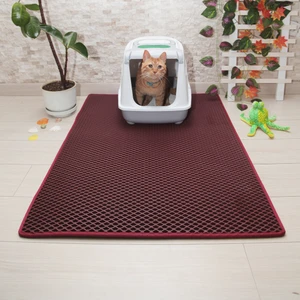 Paspas Car 80X110 cm Kedi Tuvalet Önü Paspası Bordo