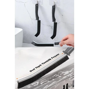 Sihirli Mop Detaylı Temizlik Fırçası Ince Derz Fırçası Ince Detay Oval Fırça 2 Adet