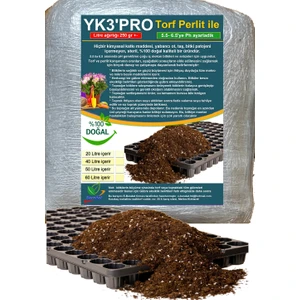 20 Lt YK3PRO Perlit ile Torf. Bitki, Çiçek, Sebze, Tohumu Icin Torf, Toprak