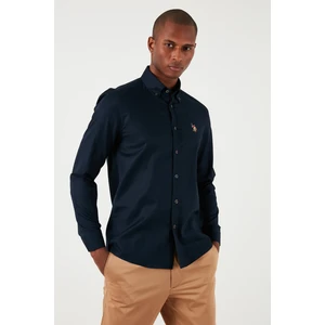 U.S. Polo Assn. Düğmeli Yaka Pamuk Slim Fit Gömlek Erkek Gömlek G081SZ0041826727