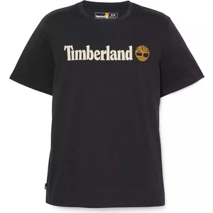 Linear Logo Erkek Siyah Yuvarlak Yaka Tişört