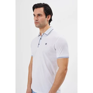 Tony Montana Polo Yaka Regular Fit Çıtçıt ve Nakış Detaylı T-Shirt-6244TY241