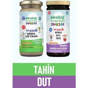 Ekoloji Market Organik Çiğ Tahin 230 gr + Organik Dut Özü 290 gr