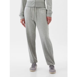 Kadın Gri Gap Logo Jogger Fransız Havlu Kumaş Eşofman Altı