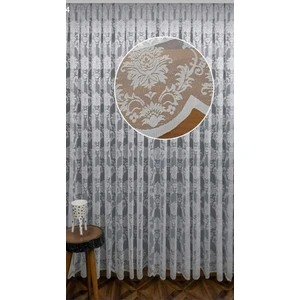 Lüks Örme Tül Perde Damask Düz Dikim 1/2 Seyrek Pile