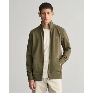 Erkek Yeşil Regular Fit Fermuarlı Logolu Sweatshirt 2008006.301