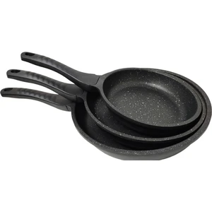Maas Collection Granit Döküm 20 cm 24 cm 28 cm Tek Kulplu Tava Kızartma Tavası