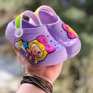 Kız Çocuk Crocks Modeli Sandalet , Çocuk Terlik , Anaokulu Kreş Sandaleti , Deniz Plaj ve Havuz Için Sandalet ve Terlik