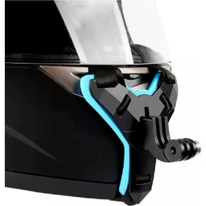 Tüm Aksiyon Kameralara Uyumlu Kask Bağlantı Kayışı Mavi