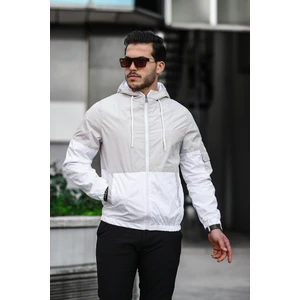 Erkek Slim Fit Siyah Su ve Rüzgar Geçirmez Mevsimlik Ceket