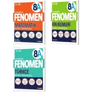 Fenomen Yayıncılık LGS 8. Sınıf A Serisi Soru Bankası 3lü Set