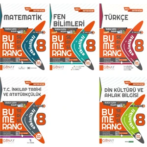 Günay Yayınları Günay Lgs 8. Sınıf Bumerang Serisi 5li Set