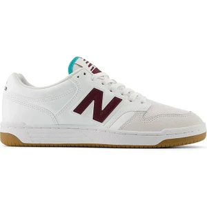 NEW BALANCE NB Lifestyle Unisex Shoes BB480LFT Unisex BEYAZ-BORDO Günlük Sneaker Ayakkabı