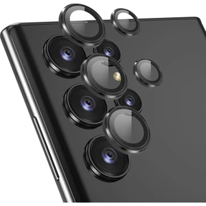 Samsung Galaxy S24 Ultra Uyumlu Kamera Camı Lens Koruyucu Halka Set -AL4239