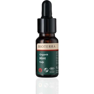 Organik Hint Yağı 10 ml Soğuk Pres Saf Vegan Cosmos Sertifikalı Doğal Cilt ve Saç Bakımı