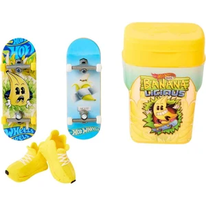 Hot Wheels Skate 2'li Parmak Kaykay ve Kutu Seti HTP10 - Banana Licious