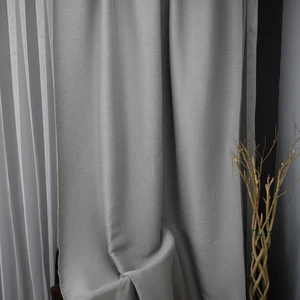 Miabella Home Keten Fon Perde  Çizgili Salon Fon Perde Güneşlik Fon Keten  Perde Tek Kanat