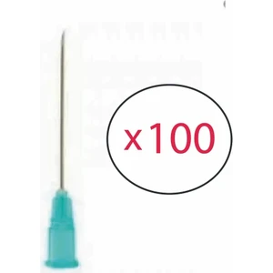 Yeşil Iğne Ucu (100 ADET) Steril Hipodermik Iğne Enjektör Iğnesi 21g 38mm
