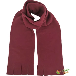 E Cottton Works Bordo Renk Polar Atkı Polar Kaşkol