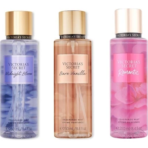 Vıctorıa's Secret Bare Vanilla-Midnight Bloom-Romantic Vücut Spreyi Üçlü Set