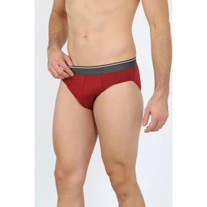 Erkek Pamuk Likralı Slip Bordo 40132
