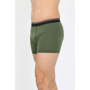 Erkek Pamuk Likralı Boxer Haki 40133