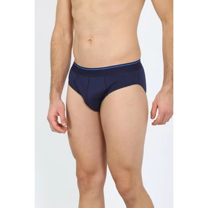 Erkek Pamuk Likralı Slip Lacivert 40132