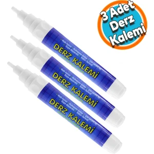 Derz Kalemi Hızlı Kuruyan Su Bazlı Kokusuz Kalıcı Fayans Yenileme 3 Adet