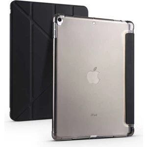 Apple iPad 7.nesil 10.2 (2019) Yatay ve Dikey Standlı Antişok Köşe Korumalı Kalemlikli Origami Slikon Kılıf A2197 A2200 A2198