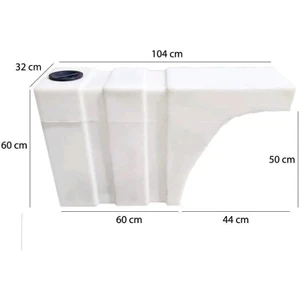 Shuıvan Karavan Su Deposu 150 Litre 104X32X60CM Teker Üstü Uyumlu
