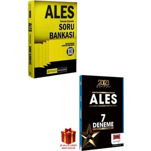 Pegem Akademi Yayıncılık 2024 ALES Soru Bankası + Yargı ALES 7 Deneme + Hediye