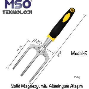 MSO Teknoloji VIP Kalite Kürek Tırmık Ot Sökme El Aletleri (Mod-E)