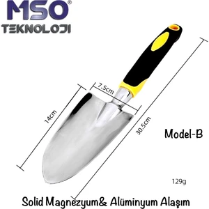 MSO Teknoloji VIP Kalite Kürek Tırmık Ot Sökme El Aletleri (Mod-B)
