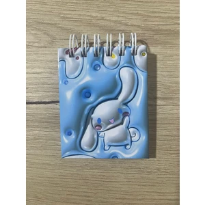 Cuppy Box Sanrio Cinnamoroll Mini 3D Baskı Kapak Not Defteri 50 Sayfa