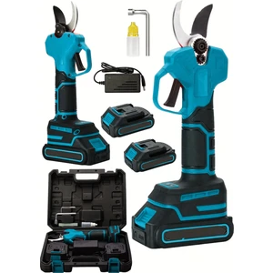 Dynamic Max Alman 5630GR Kömürsüz Motor Akülü Bağ Makasi Dal Budama Kesme Makasi Makinesi Yeni Seri Mavi