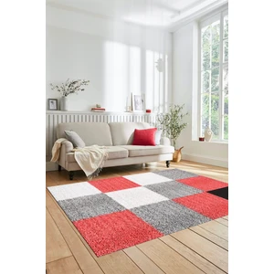 Evdeya 3D Baskılı Kaymaz Yıkanabilir Koridor Halısı Mutfak Halısı Salon Halısı Modern-53-Pembe