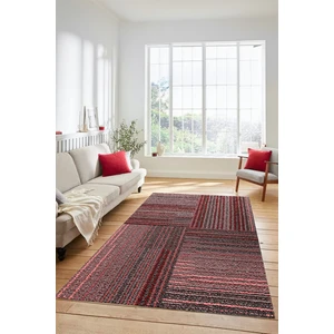 Evdeya 3D Modern Kilim Desen Dijital Kaymaz Yıkanabilir Yolluk Mutfak Salon Halısı Modern-34-Pembe