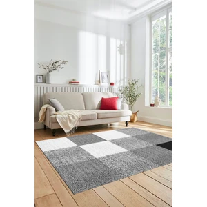Evdeya 3D Baskılı Kaymaz Yıkanabilir Koridor Halısı Mutfak Halısı Salon Halısı Modern-53-Gri
