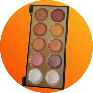 Wanda Nara Cosmetics Profosyonel Makeup Frapan 10 Lu Parlak Işıltılı Göz Far Paleti 1 Ad