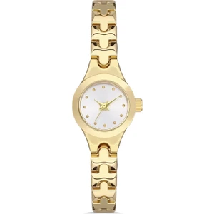 Kadın Kol Saati Gold Analog Kadın Saati 18 mm Ince Bileklere Uygun