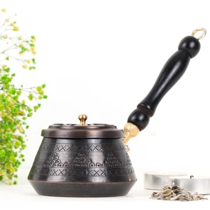 Kulplu Köşeli Bakır Demet & Reçine Tütsülük