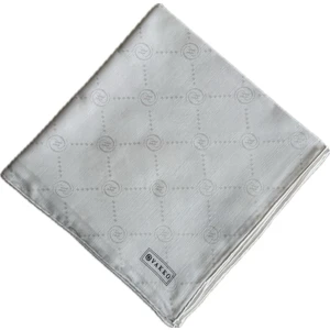 Pamuk Ipek Monogram Eşarp 3001126-BEYAZ