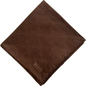 Pamuk Ipek Monogram Eşarp 3001126-KAHVE