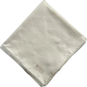 Pamuk Ipek Monogram Eşarp 3001126-KIRIK Beyaz