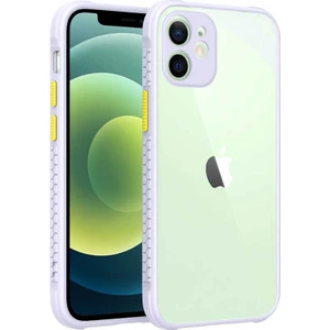 Gökmen Aksesuar iPhone 12 - Uyumlu ​​gkm Kaff Kapak-Mor