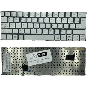 Acer ile Uyumlu Aspire S7-191-53314G12ASS, S7-191-6400 Notebook Klavye Gümüş Gri Tr