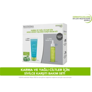 Akne Eğilimli Ciltler Için Sivilce Karşıtı Bakım Seti